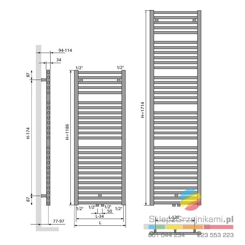 Rysunek techniczny - Bathline BB