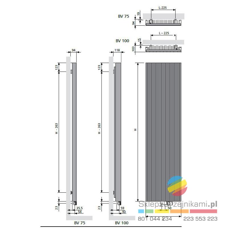 Bryce Plus - rysunek techniczny