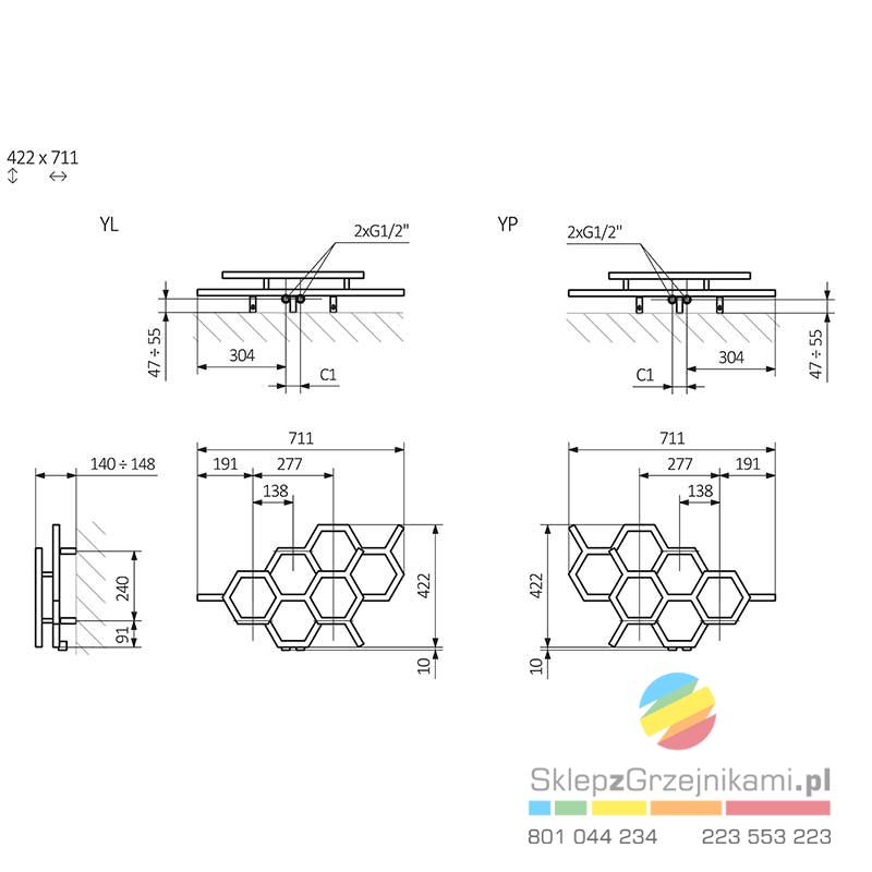 rysunek techniczny 422 x 711