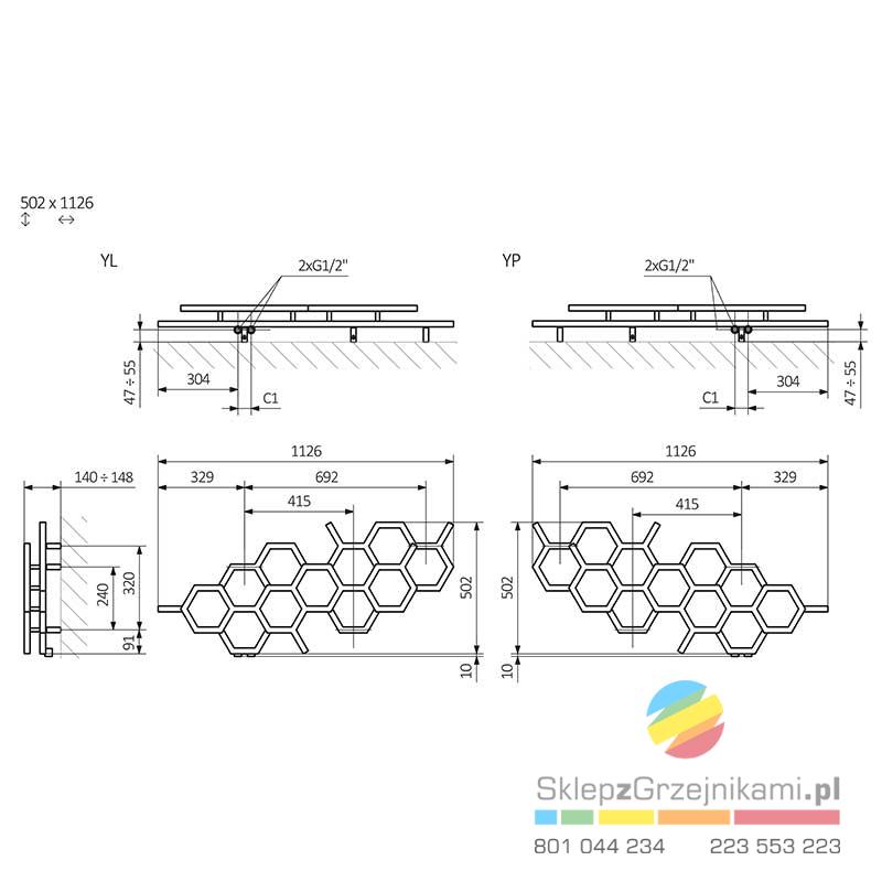 rysunek techniczny 502 x 1126