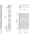 Grzejnik Enix Irys I - rysunek techniczny