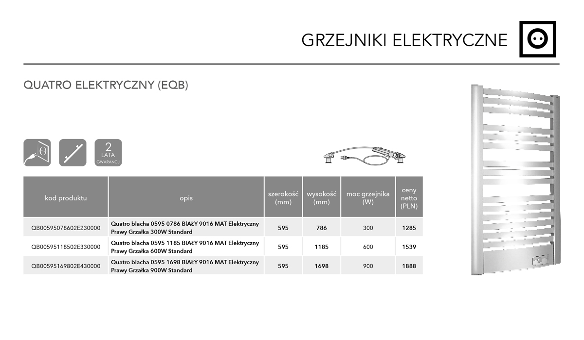 Karta katalogowa - Quatro elektryczny